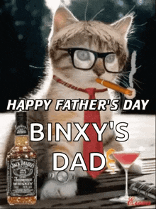Happy Fathers Day Cat GIF - Happy Fathers Day Cat Old Fashioned GIFs