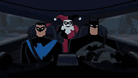 Batman Harley Quinn GIF - Batman Harley Quinn Nightwing - Discover & Share  GIFs