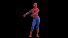 Spider Man Flossing GIF
