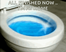 Blue Toilet GIF