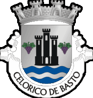 a coat of arms for celorico de basto with a castle on it