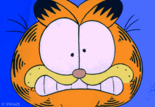 Cringing Garfield GIF