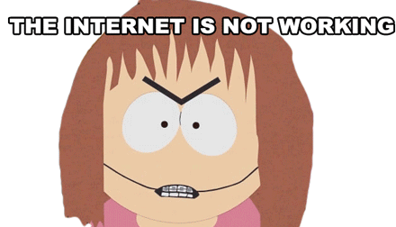 The Internet Is Not Working Shelly Marsh Sticker - The Internet Is Not Working Shelly Marsh South Park Stickers