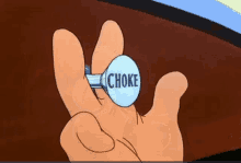 choke button button looney tunes