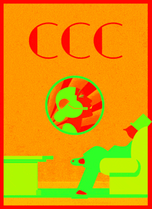 a colorful poster with the letters ccc on the top