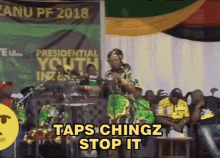 Grace Mugabe Taps GIF - Grace Mugabe Taps Chingz GIFs