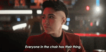 Everyone In The Chair Has Their Thing Erica Ortegas GIF - Everyone In The Chair Has Their Thing Erica Ortegas Star Trek Strange New Worlds GIFs