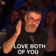 I Love Both Of You Simon Cowell GIF - I Love Both Of You Simon Cowell Britain'S Got Talent GIFs