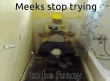 Not Funny Meeks GIF - Not Funny Meeks Toilet GIFs