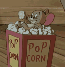 Jerry Pop Corn GIF - Jerry Pop Corn Cartoon GIFs