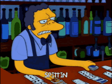 Spittin Simpsons GIF - Spittin Simpsons Moe GIFs
