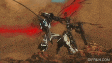 a gif from gifrun.com shows a robot flying in the air