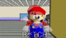 Smg4 Mario GIF - Smg4 Mario Bitch Do I Look Like I Care GIFs