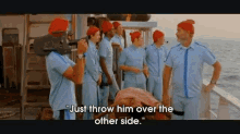 It'S Easier That Way. GIF - Life Aquatic With Steve Zissou Throw Burial At Sea GIFs