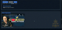 a screenshot of a video explaining python