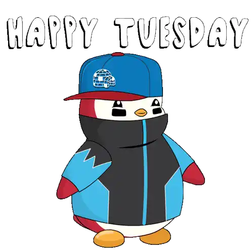 Penguin Tuesday Sticker - Penguin Tuesday Pudgy Stickers