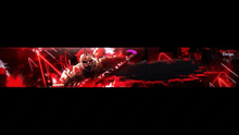 a banner with a picture of a man in a mask on a black background