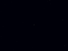 a cartoon character is doing a handstand on a black background .