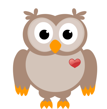 Owl Cute Sticker - Owl Cute Heart Stickers