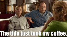 Corner Gas Brent Leroy GIF - Corner Gas Brent Leroy The Tide Just Took My Coffee GIFs