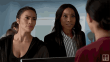 Look At Eachother Beverly Rucker GIF - Look At Eachother Beverly Rucker Daniella Hernandez GIFs