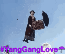 Umbrellas For Yang Mary Poppins GIF - Umbrellas For Yang Mary Poppins Yang Gang Love GIFs