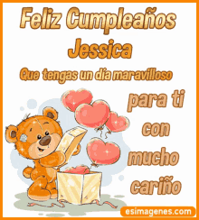 Jessica Feliz Cumpleaños GIF - Jessica Feliz Cumpleaños Que Tengas Un Dia Maravilloso GIFs