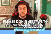 Please Dont Hesitate To Ask Me Any Questions Doodybeard GIF - Please Dont Hesitate To Ask Me Any Questions Doodybeard Ask My Anything GIFs
