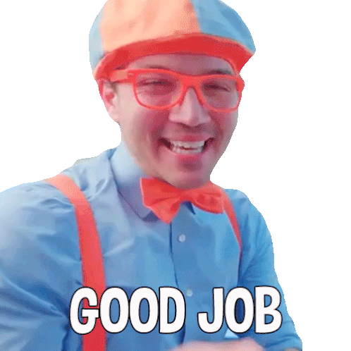 Good Job Blippi Sticker - Good Job Blippi Blippi Wonders Educational Cartoons For Kids Stickers