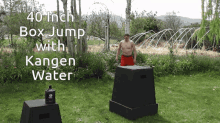 40inch Box Jump With Kangen Water Timothy Mc Gaffin Ii GIF