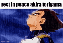 Vegeta Rest In Peace GIF - Vegeta Rest In Peace Akira Toriyama GIFs