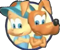 a boy and a dog are standing next to each other in a circle with their arms crossed