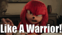 Knuckles Tv Show Like A Warrior GIF