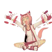 a drawing of a girl with her arms outstretched and pills coming out of her hands