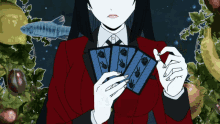 Kakegurui Yumeko Jabami GIF - Kakegurui Yumeko Jabami Card Games GIFs