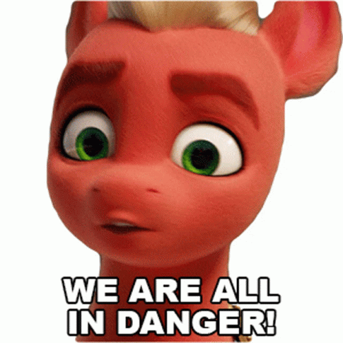 We Are All In Danger Sprout Sticker - We Are All In Danger Sprout My Little  Pony - Discover & Share GIFs