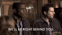 shawn spencer james roday burton guster right behind you behind you