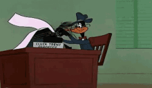 Daffy Duck Typing Working GIF