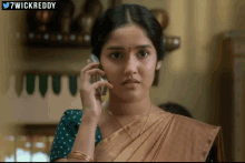 Anikha Surendran GIF - Anikha Surendran Phone Call GIFs
