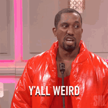 Yall Weird Kanye West GIF - Yall Weird Kanye West Saturday Night Live GIFs