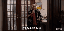 Yes Or No Ruth Brenner GIF - Yes Or No Ruth Brenner Russian Doll GIFs