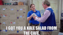 Superstore Dina Fox GIF - Superstore Dina Fox I Got You A Kale Salad From The Cafe GIFs