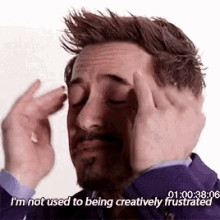 Robert Downey Jr Im Not Used To Being Frustrated GIF - Robert Downey Jr Im Not Used To Being Frustrated Frustrated GIFs
