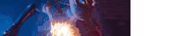 a close up of a person 's chest with a flame coming out of it .