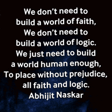 Abhijit Naskar Faith And Logic GIF - Abhijit Naskar Faith And Logic Humanist GIFs