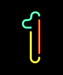 Number 1 Neon GIF - Number 1 Neon GIFs