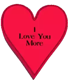 I Love You More Love You The Most Sticker - I Love You More Love You The Most Hearts Stickers