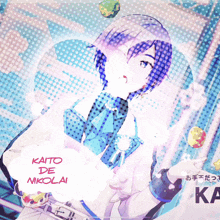 a picture of a person with the name kaito de nikolai on it