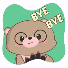 baby brown bear bye bye see you later