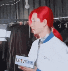Wang Yibo Red Boy GIF - Wang Yibo Red Boy Red Hair GIFs
